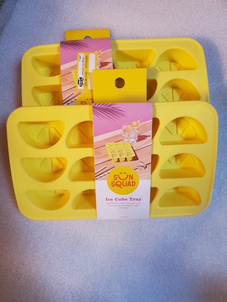 2 pack lemone ice cube trays