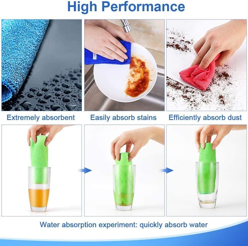 12Pcs Premium Microfiber Cleaning Cloth Highly Absorbent, Lint Free, Scratch Fre gallery