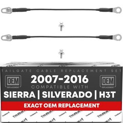 Tailgate Cable Set for Silverado, Sierra – Support Straps, Metal