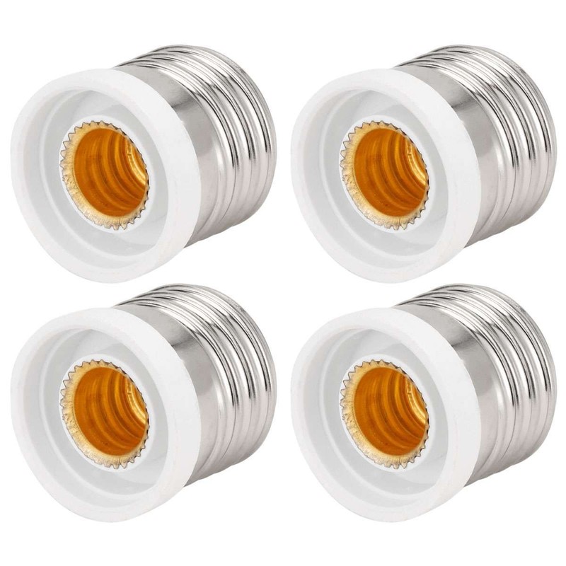 1-10pc Light Bulb Socket Adapter Medium Base E26 to Candelabra E12 Screw Reducer gallery