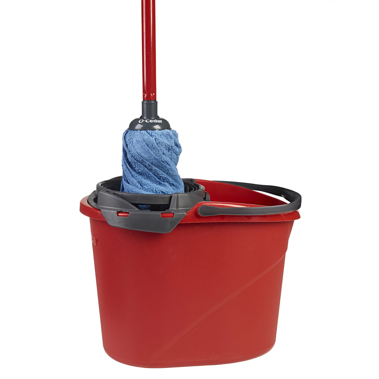 QuickWring Bucket, 2.5 Gallon Mop Bucket with Wringer, Red gallery