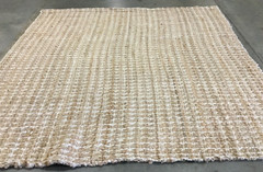 NATURAL 7′ X 7′ Square Loose Threads Rug, Reduce price 1172656478 NF187A-7SQ