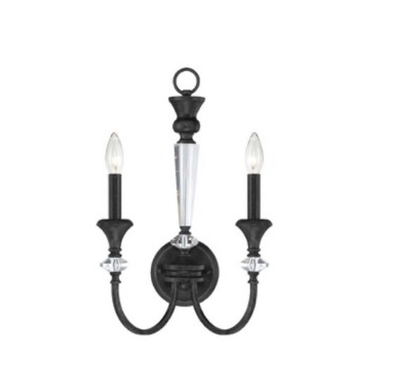 Boulevard, 2 Light Traditional Chandelier in Mocha Bronze Silver Wash 26732-MBS gallery