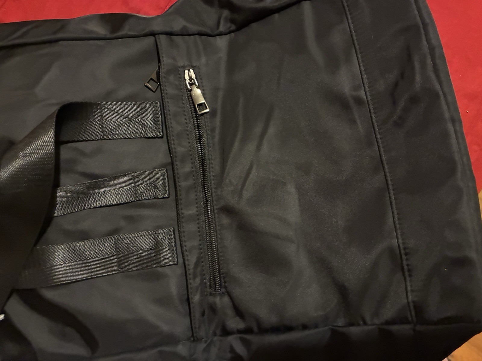 Black Nylon 65L Large Backpack Bag, Zip Closure, 4 Pockets, Model 6294 3