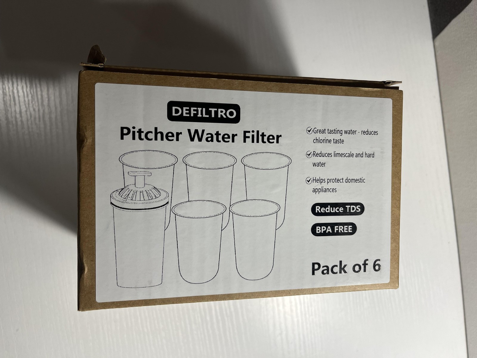12pcs DEFILTRO Pitcher Water Filters For Brita Maxtra+ White BPA Free gallery