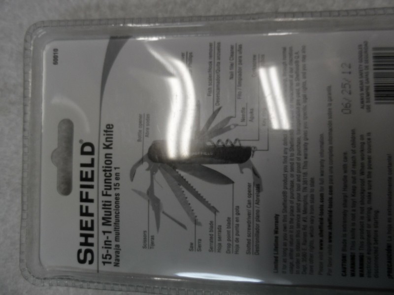 Sheffield 15-in-1 Multi Function Knife NIP - Part # 60010 gallery