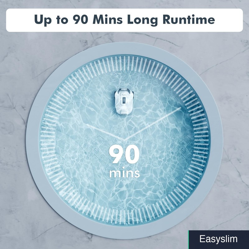 Robotic Pool Vacuum Cordless Gray with 90min Runtime Self-Parking Battery gallery