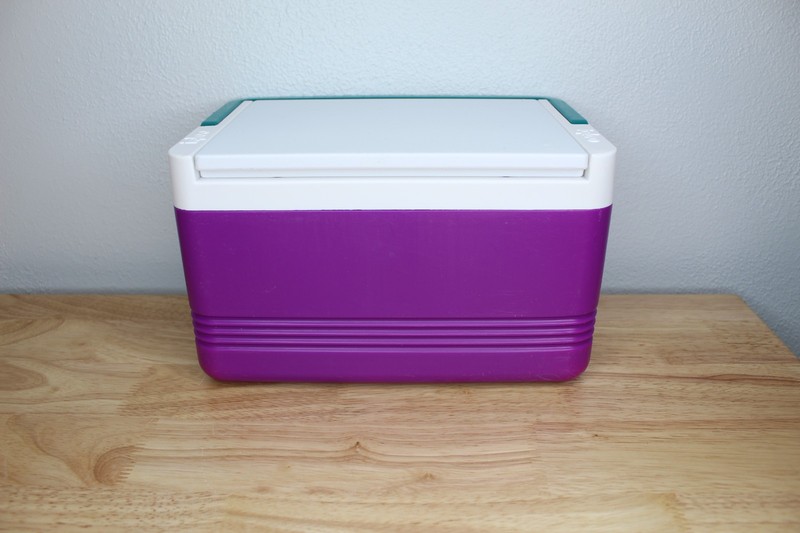 Igloo Legend 4 Cooler – Purple/Teal – Vintage 1995 Lunch Cooler – Hard Shell gallery
