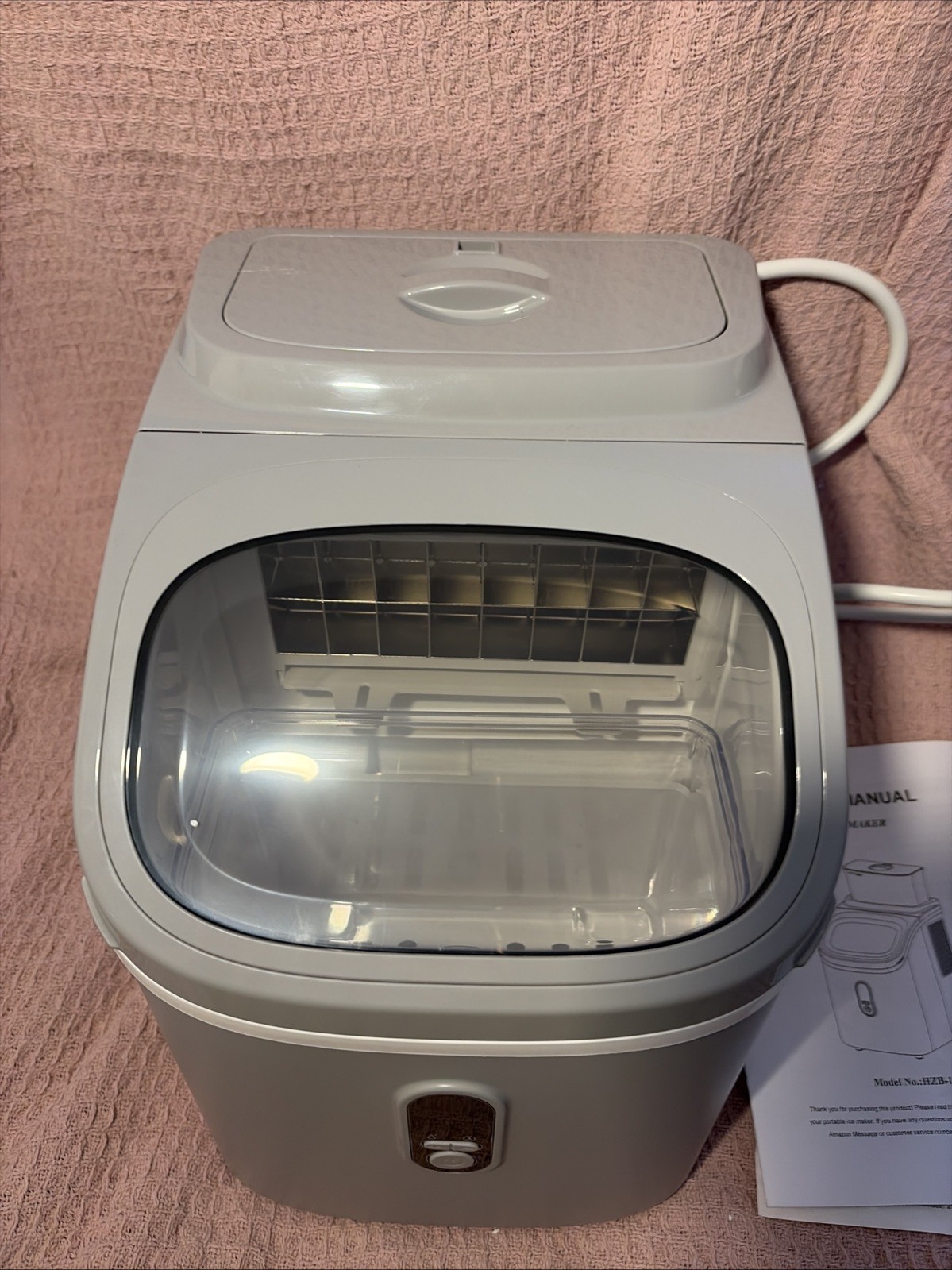 Free Village Countertop Ice Maker, Silver, LED Display, 33lbs Per Day gallery