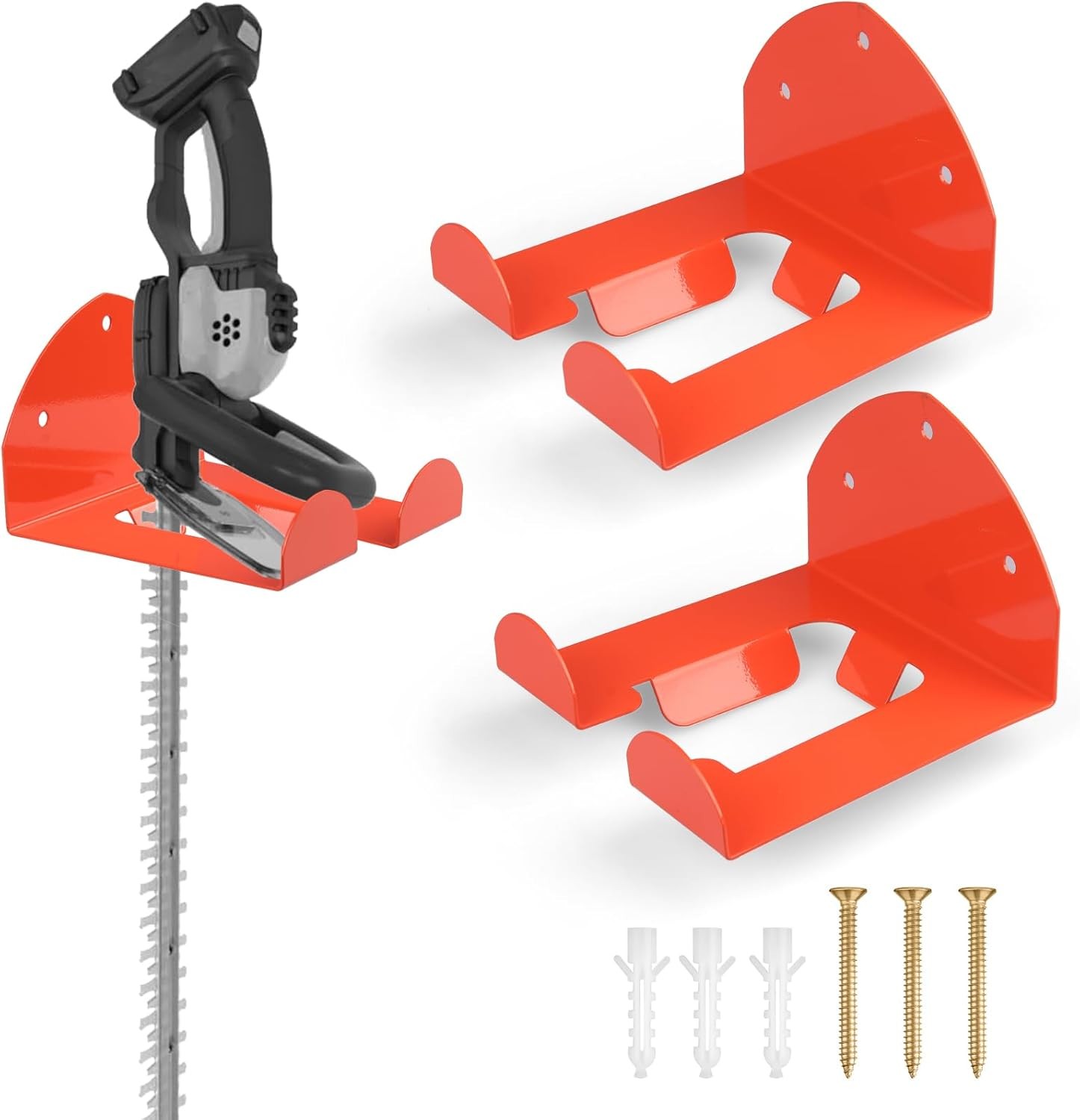 2 Pack Garage Organizer Trimmer Rack Heavy Duty Weed Eater Hanger Garden Power gallery