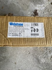 Webstone The Isolator E-X-P 3/4″ IPS Union x IPS Tankless Water Heater Valve Set