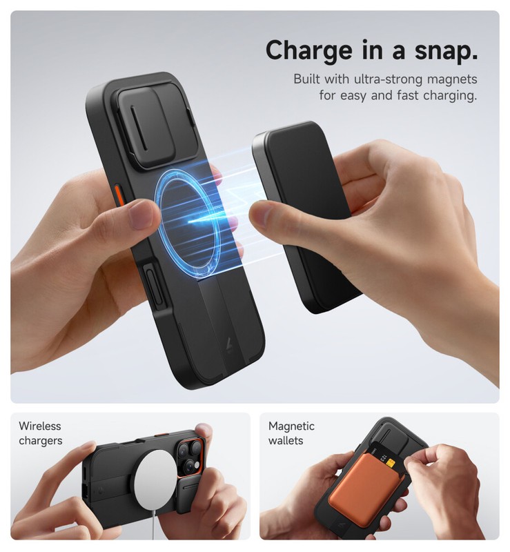 Suritch for iPhone 12/13/14/16/Pro Max Plus Case with Camera Slide Cover MagSafe gallery