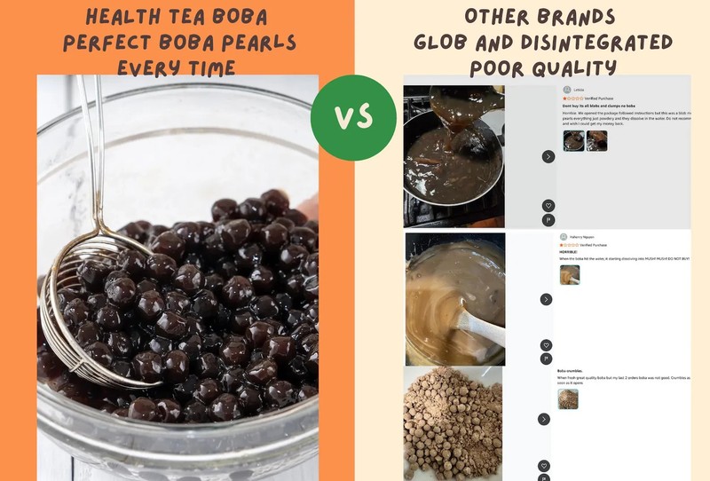 2.2LB Low Calorie 5-Min Cook Natural Sugar-Free Vegan Boba Pearls gallery