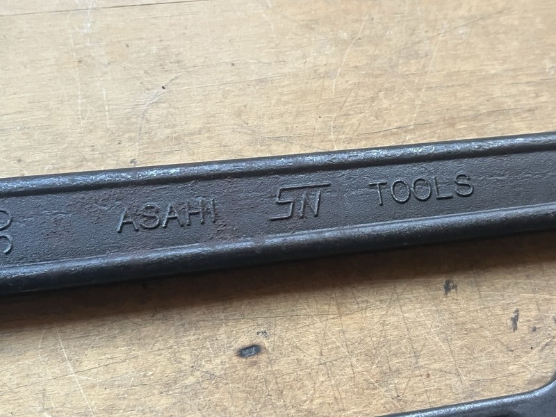 7 ASAHI, AIGO, MOK TOOLS Double Open End Wrenches SN 41-15mm Japan Machinist gallery