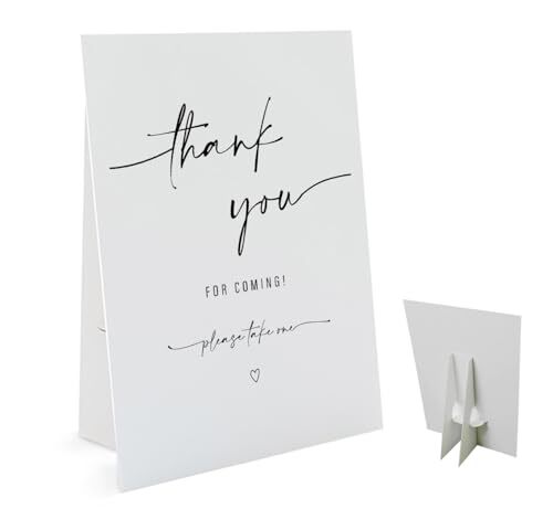 Thank You for Coming Please Take One Sign(8 x 11 Inch Table Sign with Holder) gallery