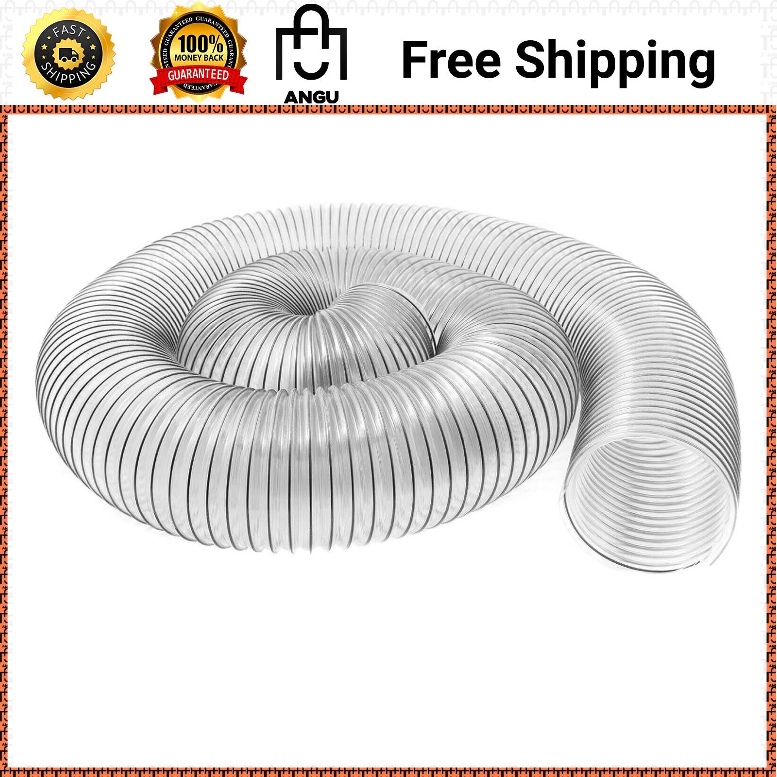 Wire Hose Clear Dust Reinforced Flexible 6 Inch By 10 Foot gallery