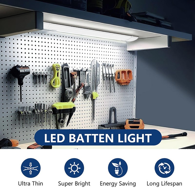 LED Ceiling Tube Light Bar Linear Batten Lamp Lighting Home Shop Fixtures bright gallery
