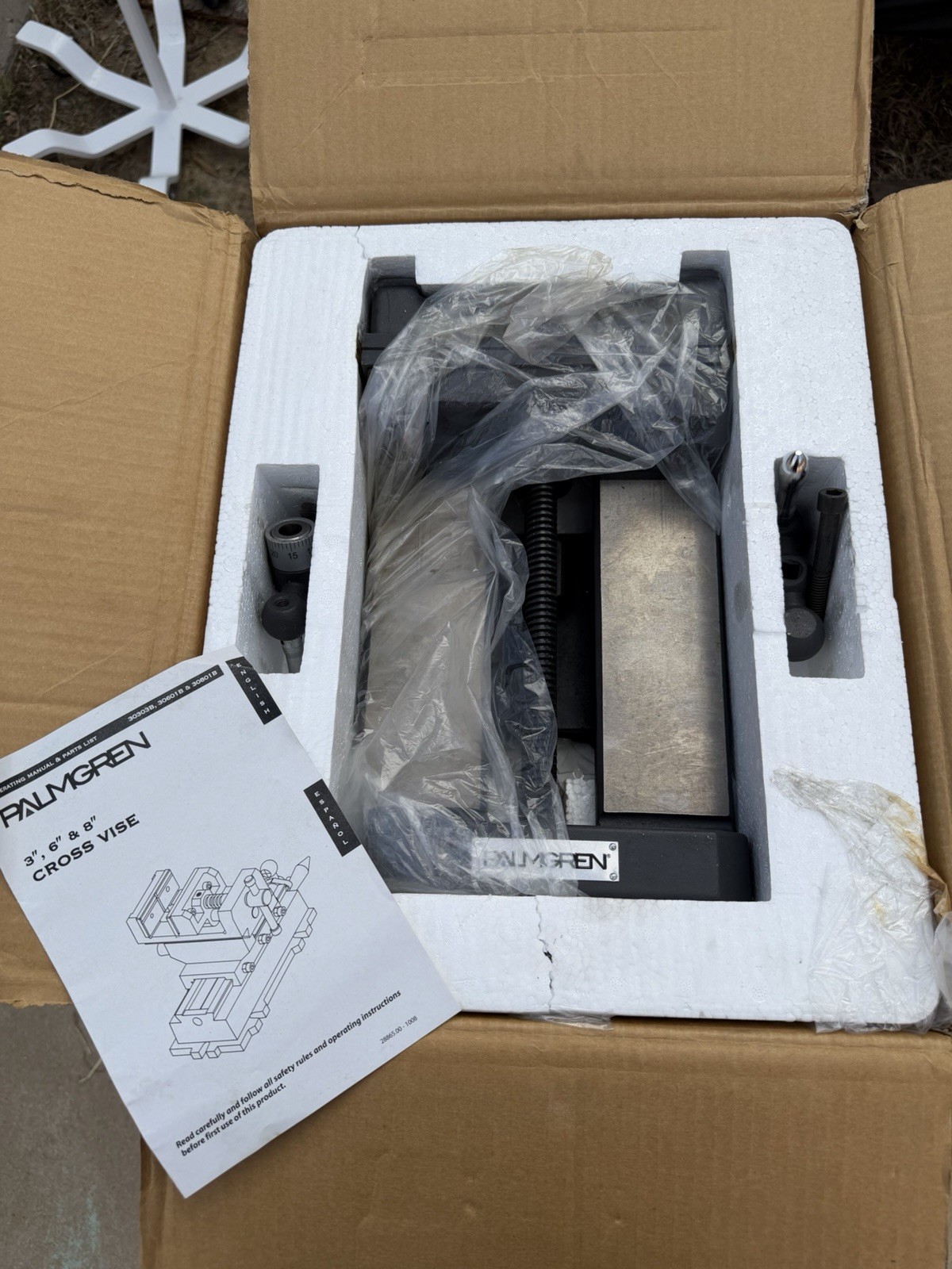 Palmgren CV80 8” Cross Slide Vise (Model 30801) Open Box gallery