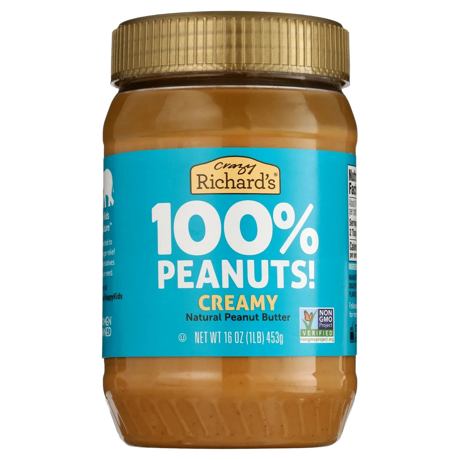 (2 pack) Crazy Richard's All-Natural Creamy Peanut Butter, 16 oz gallery