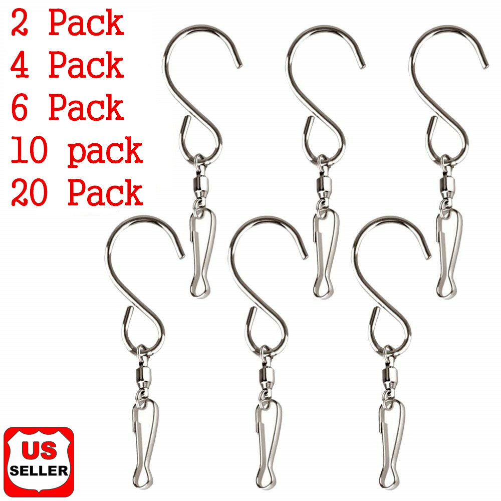 Swivel Hooks Clips Hanger for Hanging Wind Chimes Crystal Twisters Spinning Deco gallery