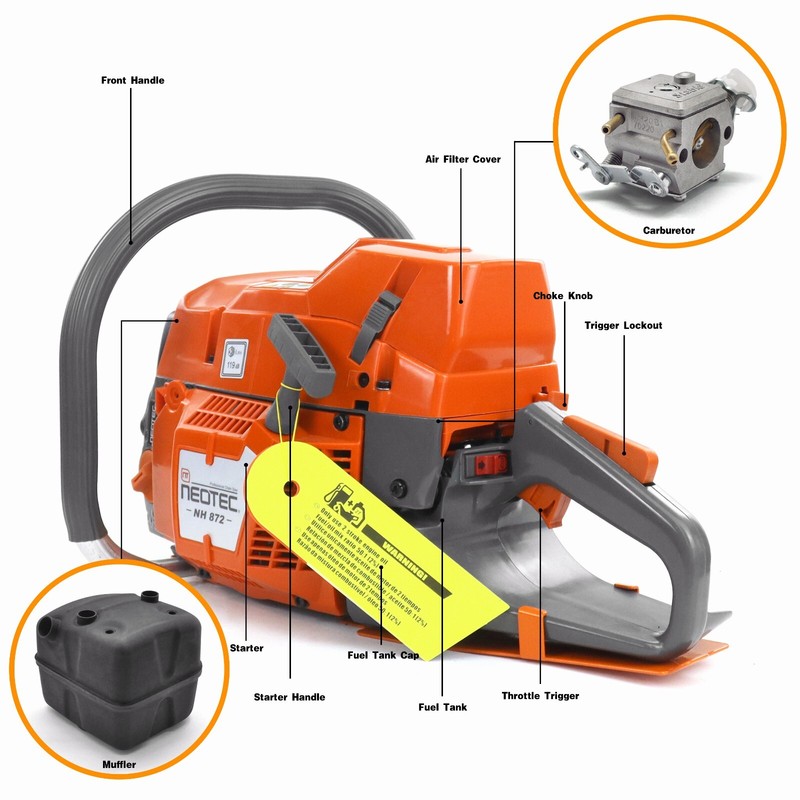 71CC Gasoline Chainsaw Power Head Compatible with Husqvarna 372XP Without Bar gallery