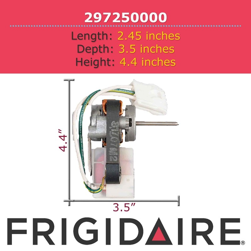 Refrigerator Motor Replacement 297250000 - Compatible, High Efficiency, Durable gallery