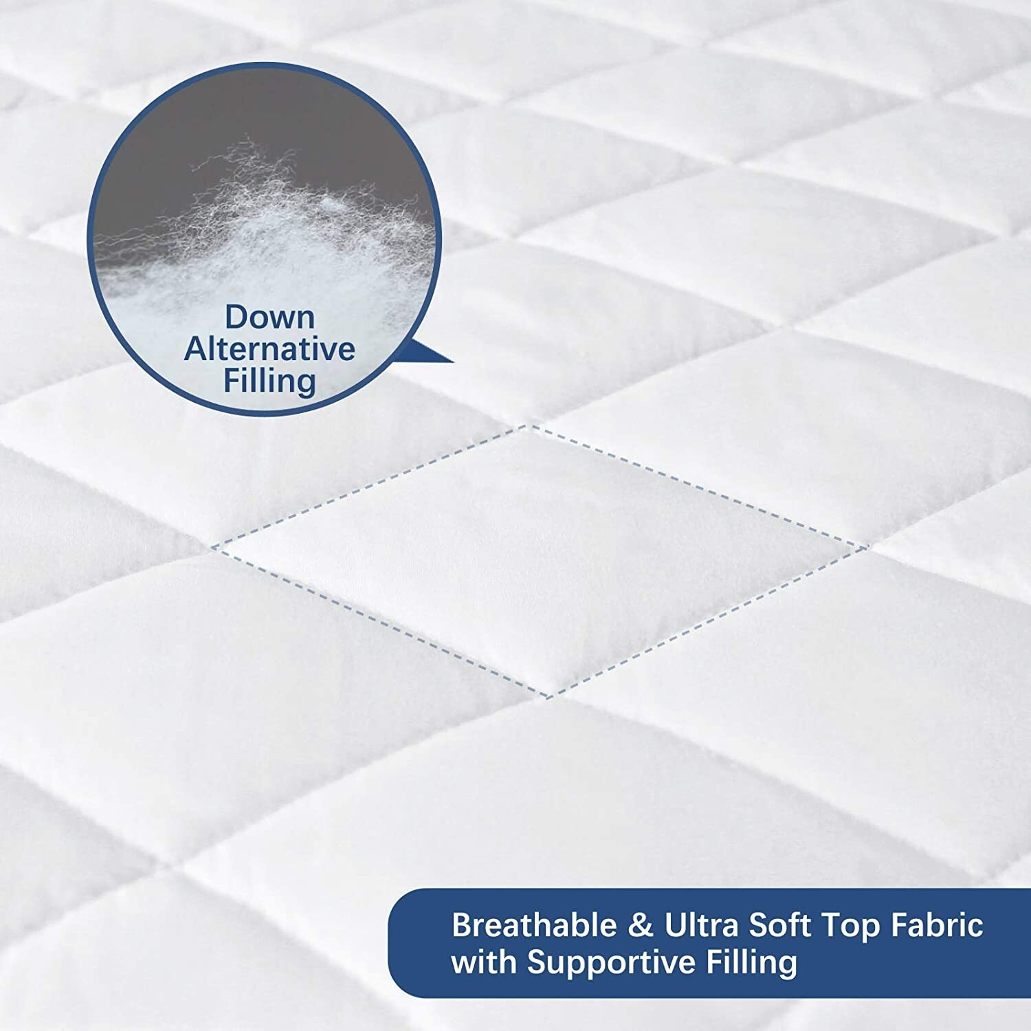 Quilted Cot Size Mattress Pad Cover Soft Narrow Twin Mattress Protector 31"x75" gallery