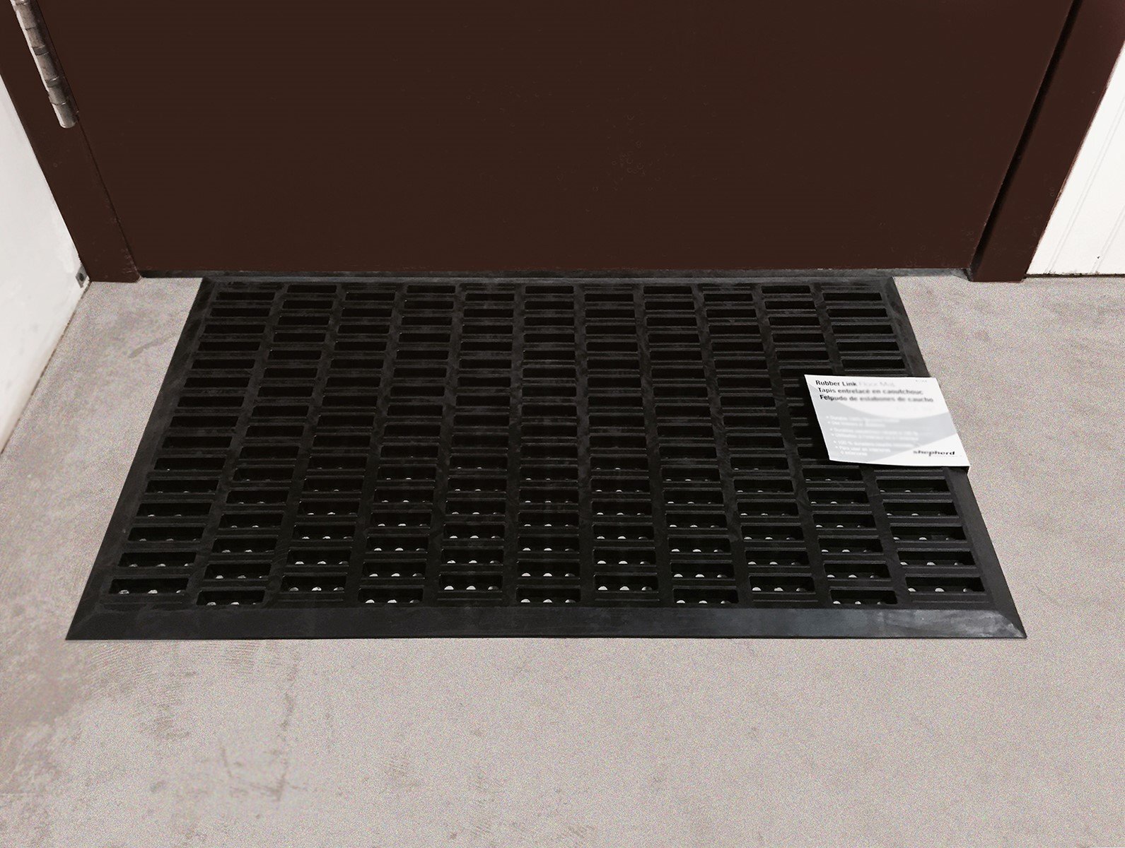 Shepherd Hardware 8100E Indoor/Outdoor Recycled Rubber Floor Mat - 18 x 30 x 1/2 gallery