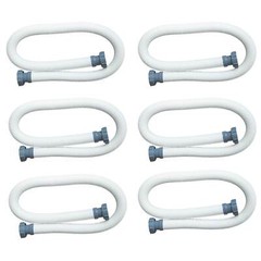 Intex 1.5″ Diameter Accessory Pool Pump Replacement Hose (Open Box)(6 Pack)