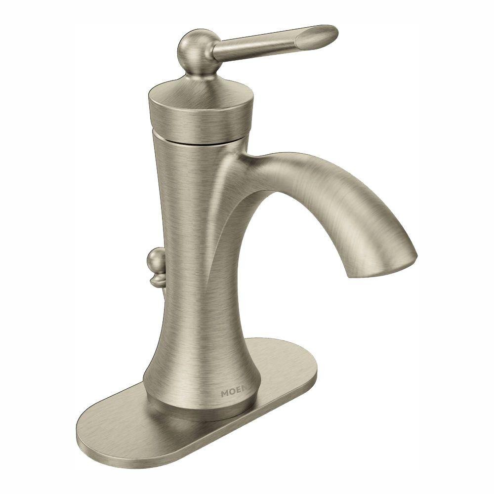 NEW CONDITION MOEN 4500BN Wynford High-Arc Bathroom Faucet Brushed Nickel gallery
