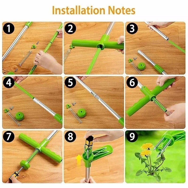 Weeder Puller Stand Up Weed Tools with Handle Garden Outdoor Root Remover Killer gallery