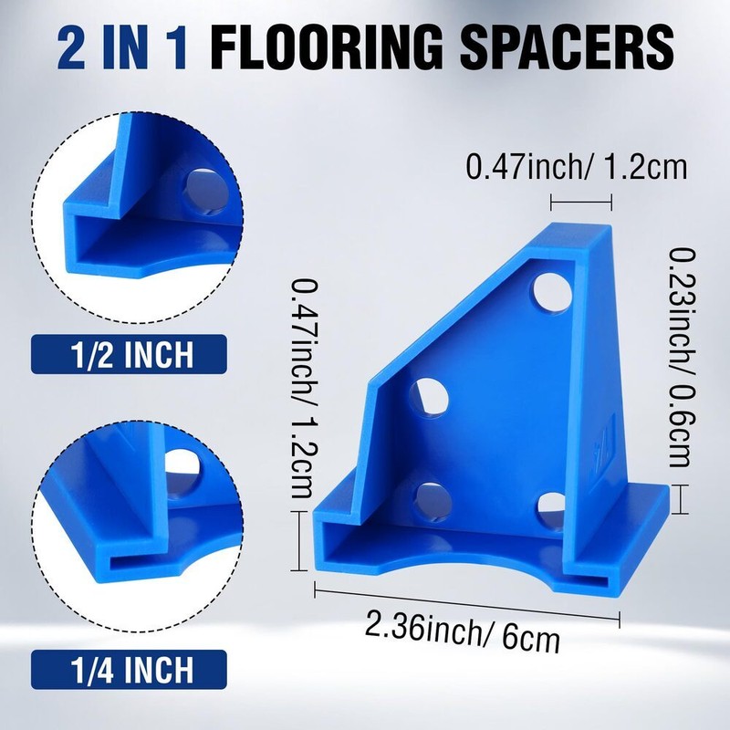 WORKPRO 40-Pack Floor Spacers 2 in 1 Laminate Flooring Spacers Wood Install Tool gallery