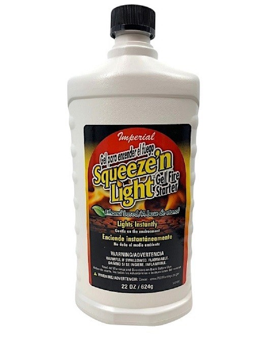 Imperial Squeeze’n Light Gel Firestarter, Liquid Kindling Fire Starter, 22 oz gallery