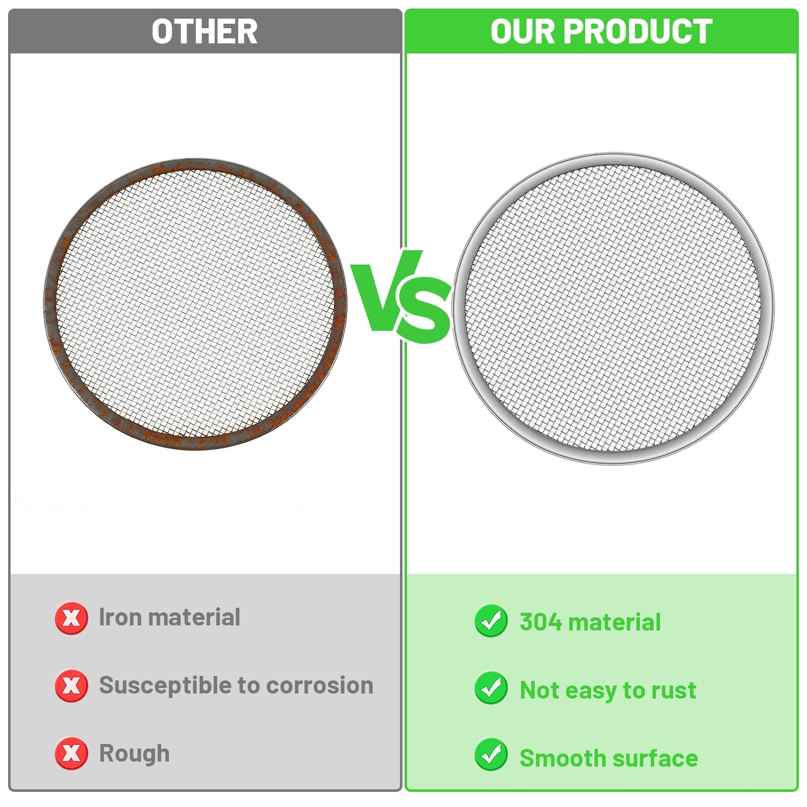 10 Pack Sprouting Lids for Wide Mouth Mason Jars Stainless Steel Strainer Screen gallery
