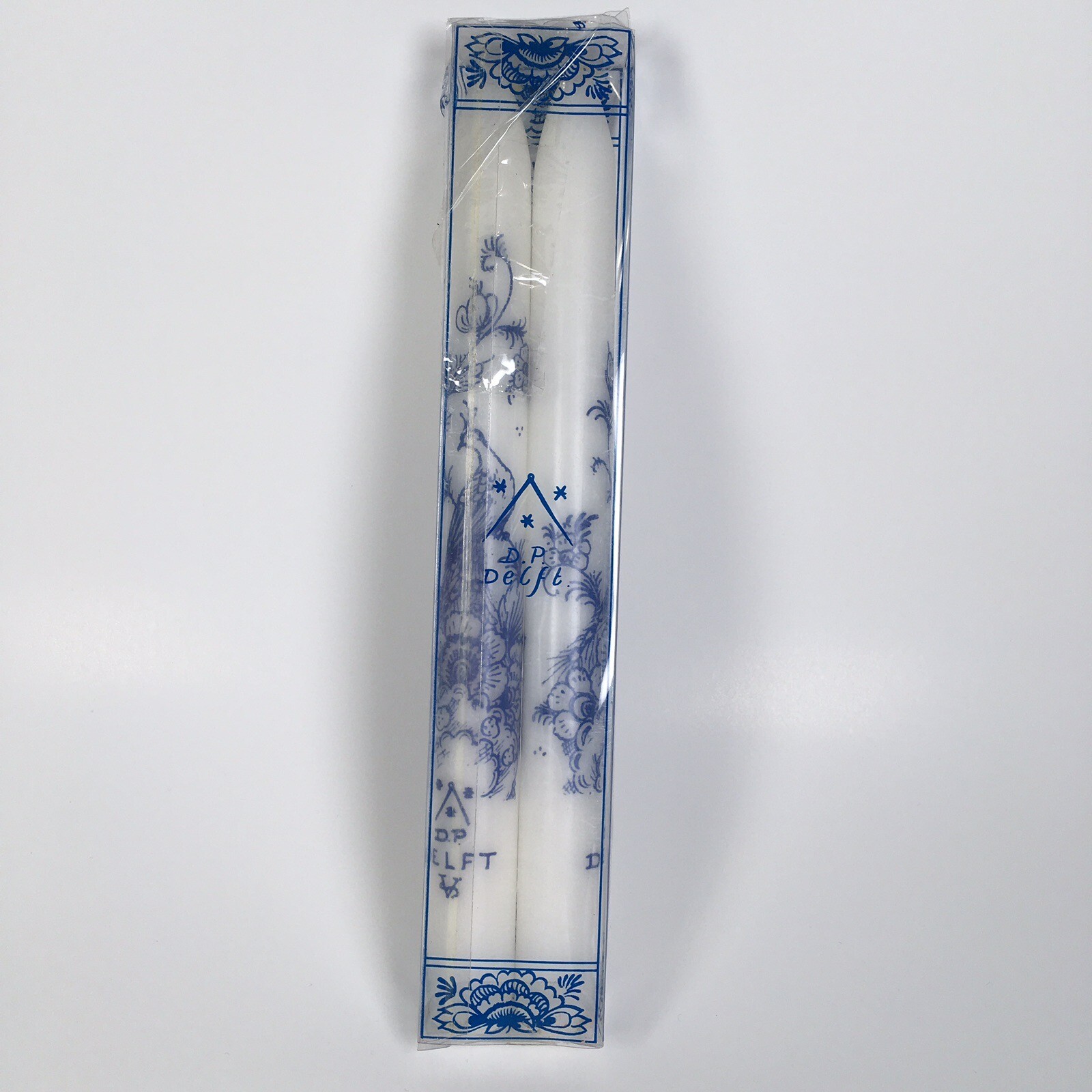 DP Delft 9.5” Taper Candles Blue White Made In Holland gallery