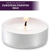 Unscented Tea Light Candles 100 Pack | 4 hours, White, Smokeless, Dripless Sm... gallery
