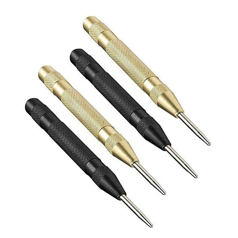 4X Automatic CENTER PUNCH Tool Adjustable Spring Loaded Super Strong Metal Drill gallery