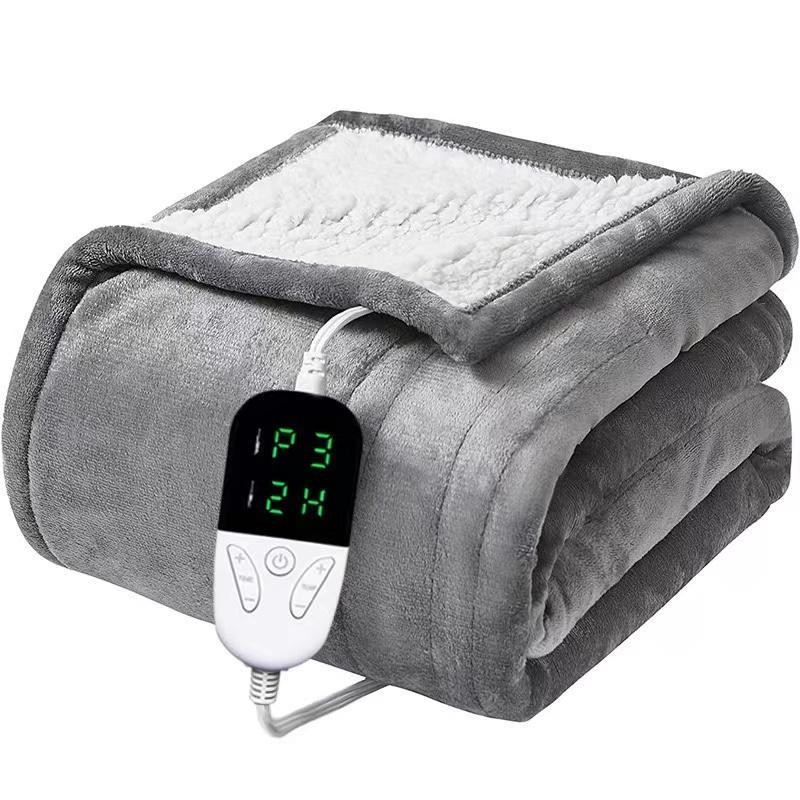 220V Heated Blanket-electric Blanket,soft Heated Throw Blanket with 6 Heating gallery