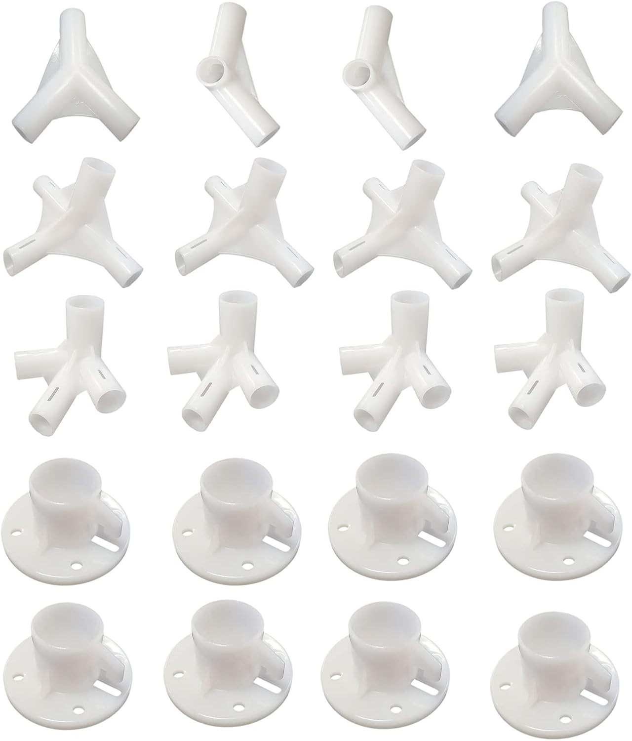 20Pcs White Tent Replacement Spare Parts, Canopy Fitting, Spare Parts for 10'X30 gallery