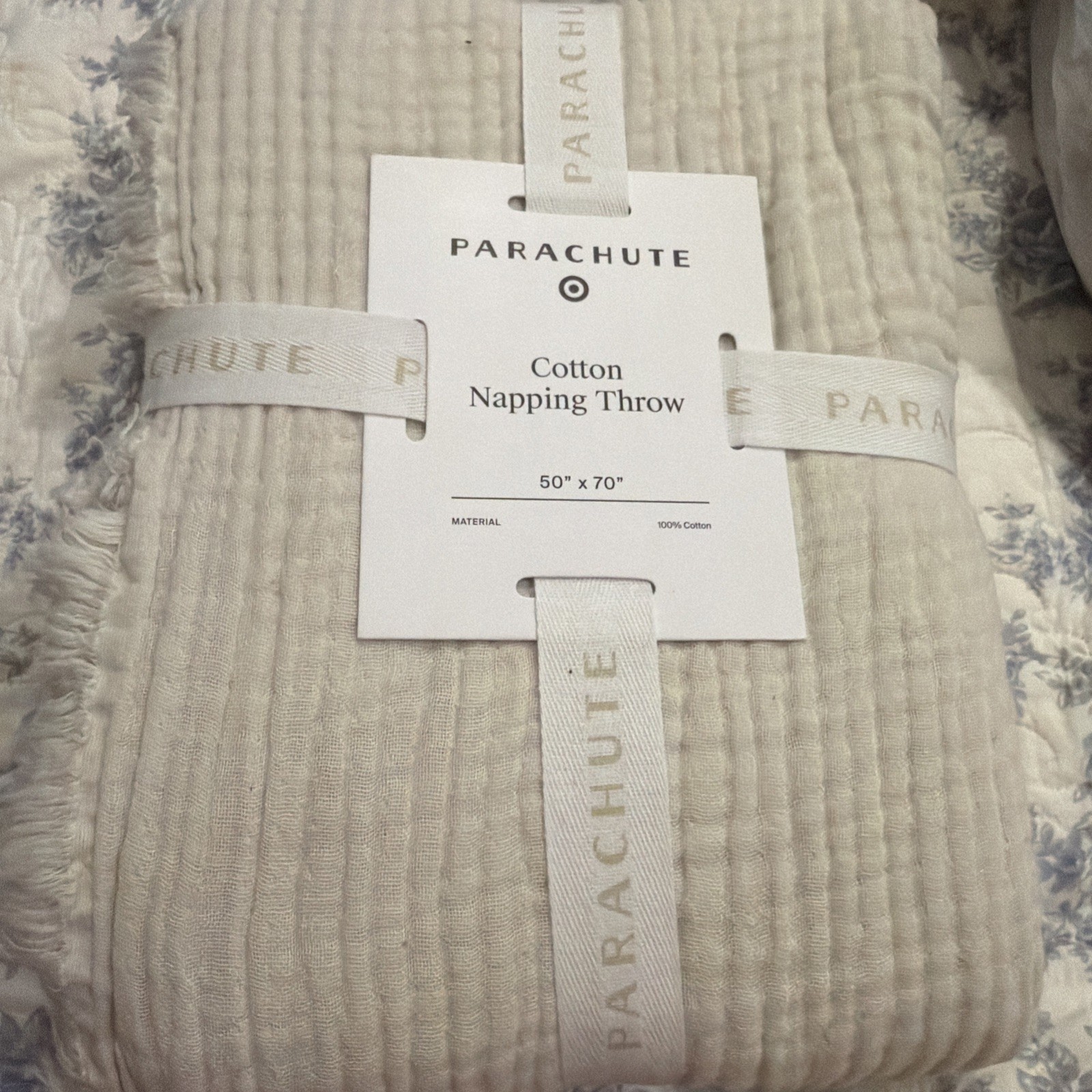 Parachute Cotton Napping Throw Parchment Cream Ivory New gallery