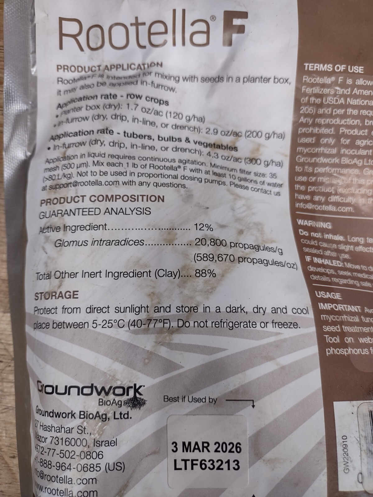 2 oz Rootella F super Concentrated Fine Powder Mycorrhizal Inoculant 20,800 PROP gallery