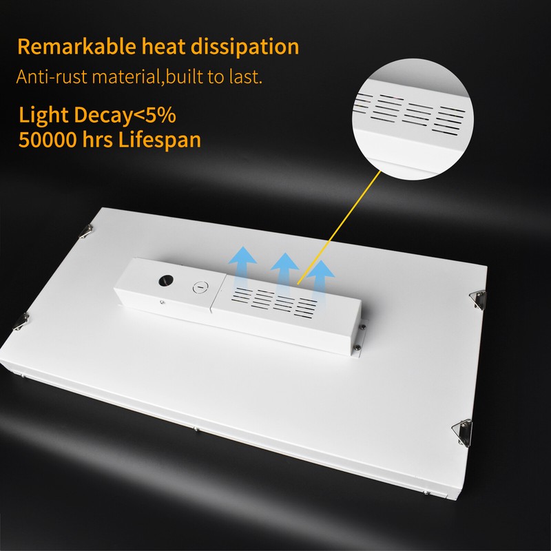 100Watt LED Linear High Bay Light Warehouse Commercial Ceiling Fixture, 100-277V gallery