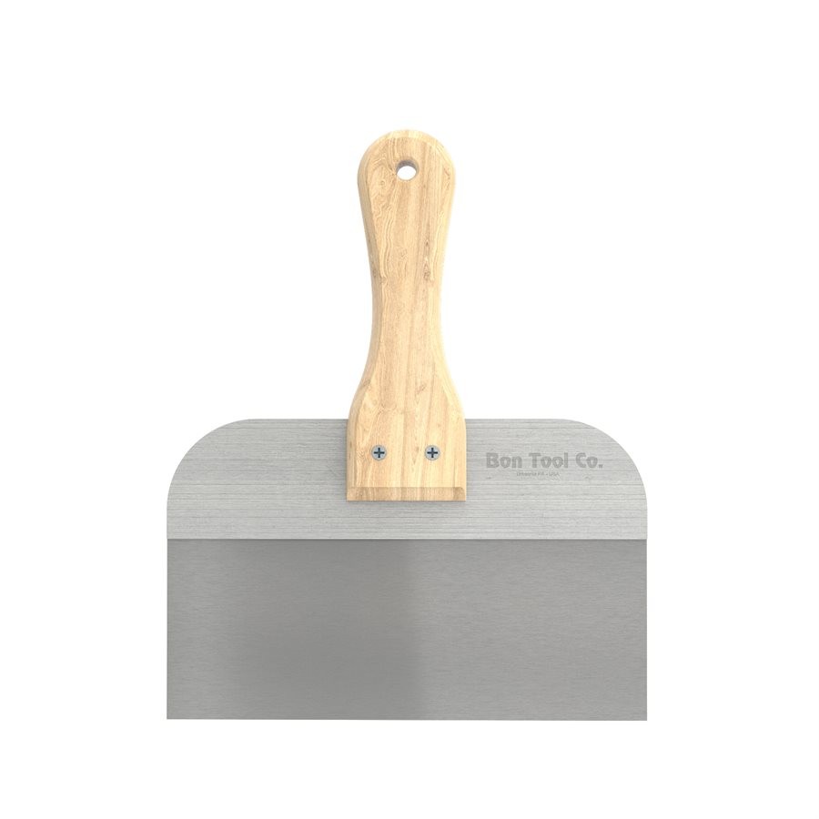 Bon 15-295 Taping Knife - Stainless Steel 8-in. X 3-in. - 7-in. Wood Handle gallery