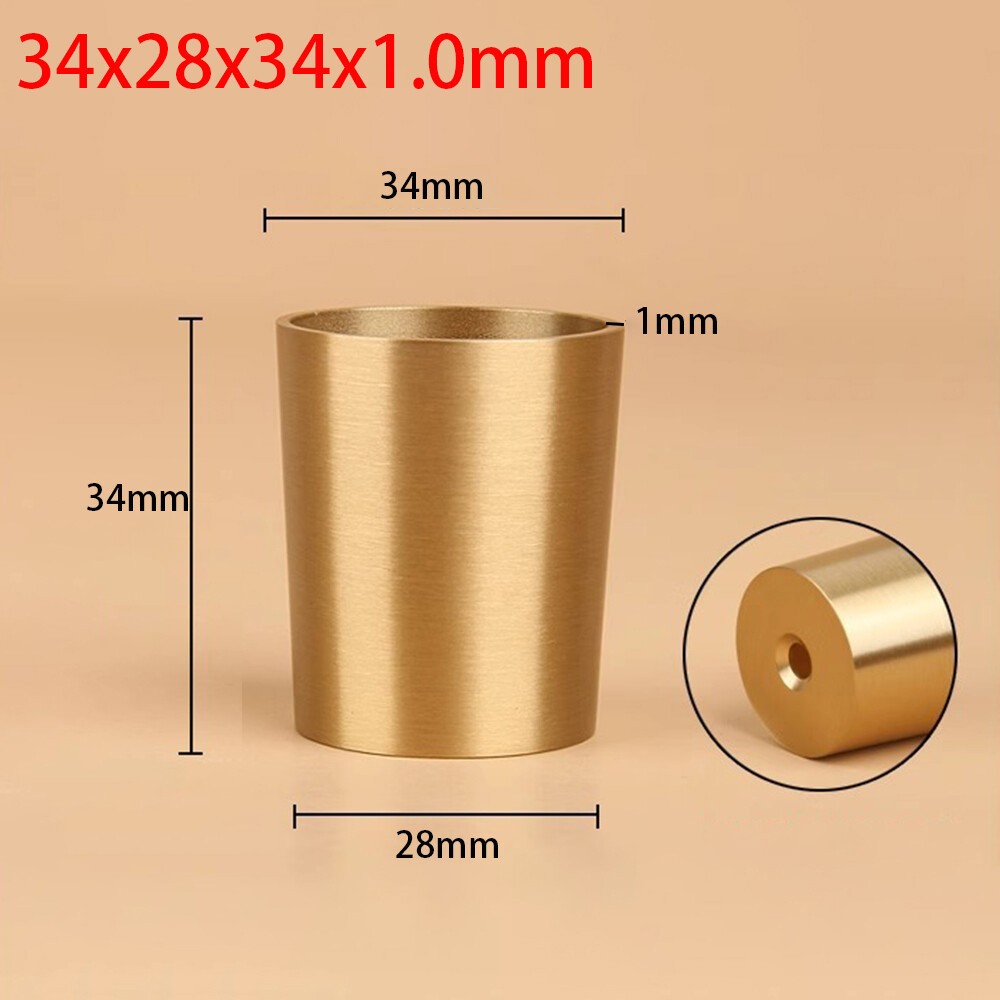 Brass Dining Table Leg Ferrules Table Chair Foot Cover Sofa Feet Tip Cap Tube gallery