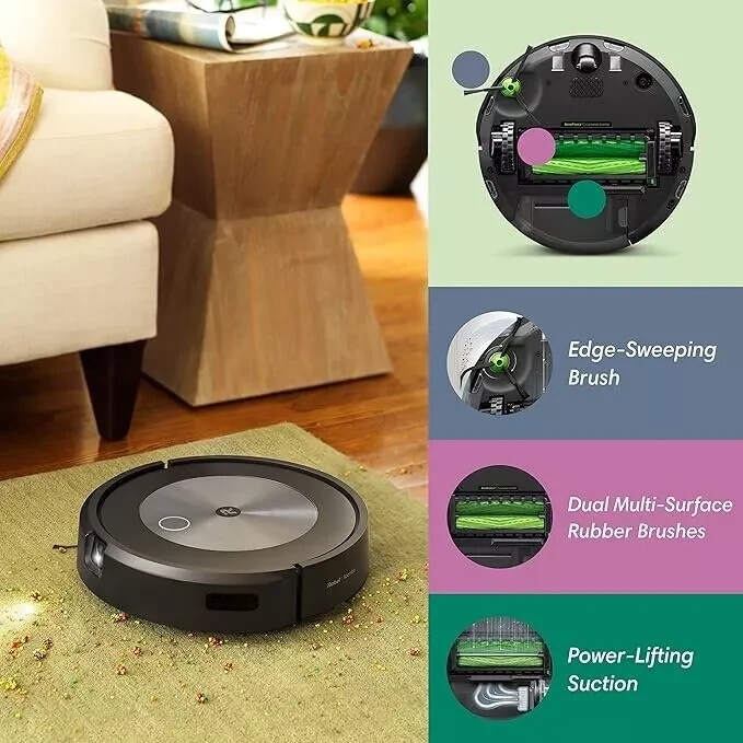 iRobot Roomba j7 Robot Vacuum - Black - OPEN BOX gallery