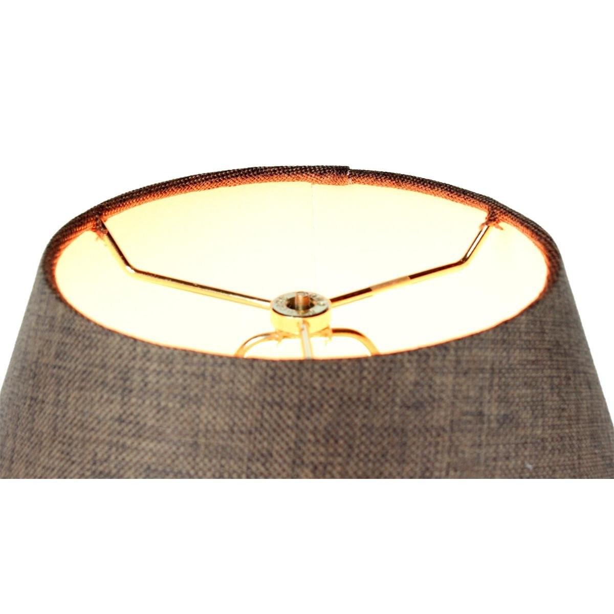 8x16x12 Hard Back Empire Lampshade - Chocolate Burlap gallery