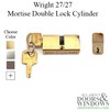 Wright Mortise Lock Double Cylinder 27/27 Keyed Both Sides - Replaces Pado gallery
