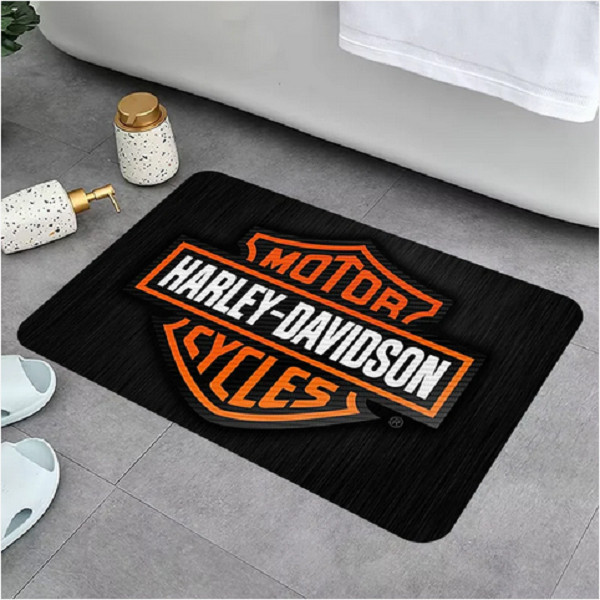 Harley Davidson Doormat, Modern Doormat for Home Decor, Black Style Doormat gallery