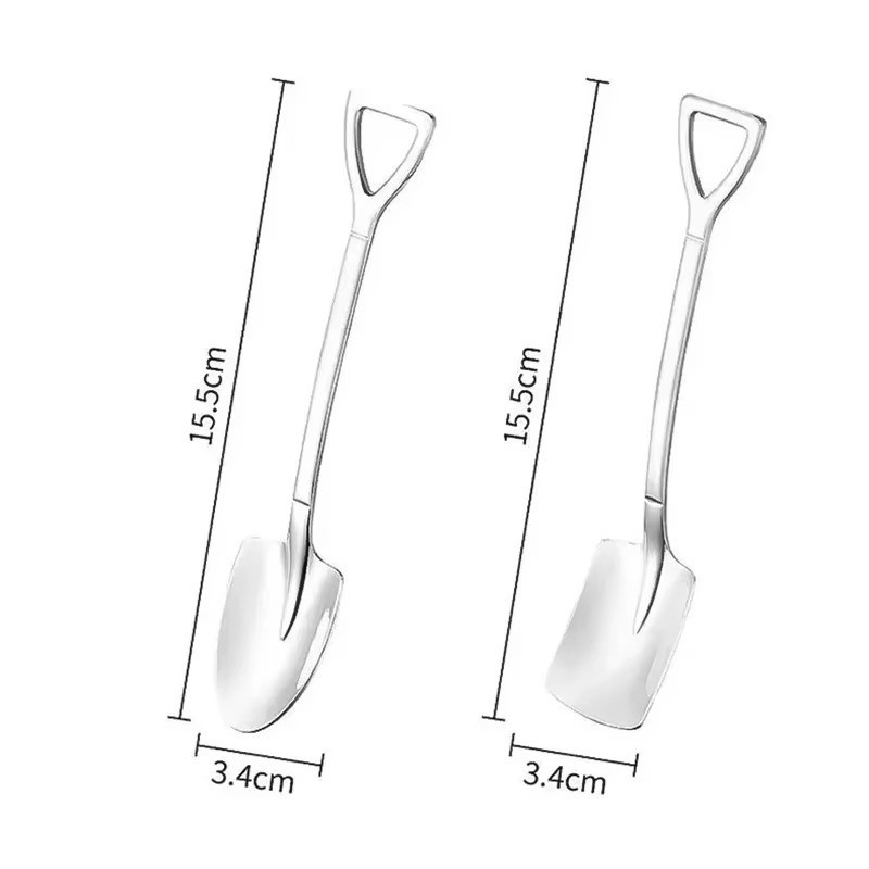 2/20PCS Stainless Steel Mini Dessert Spoons Coffee Tea Ice Cream Spoon Set gallery