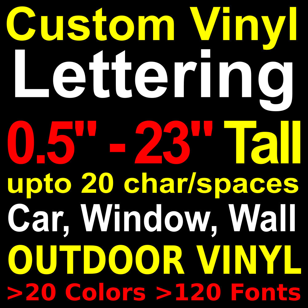 Custom Vinyl Lettering Decal Personalized Sticker Quote Window Car Wall Sign gallery